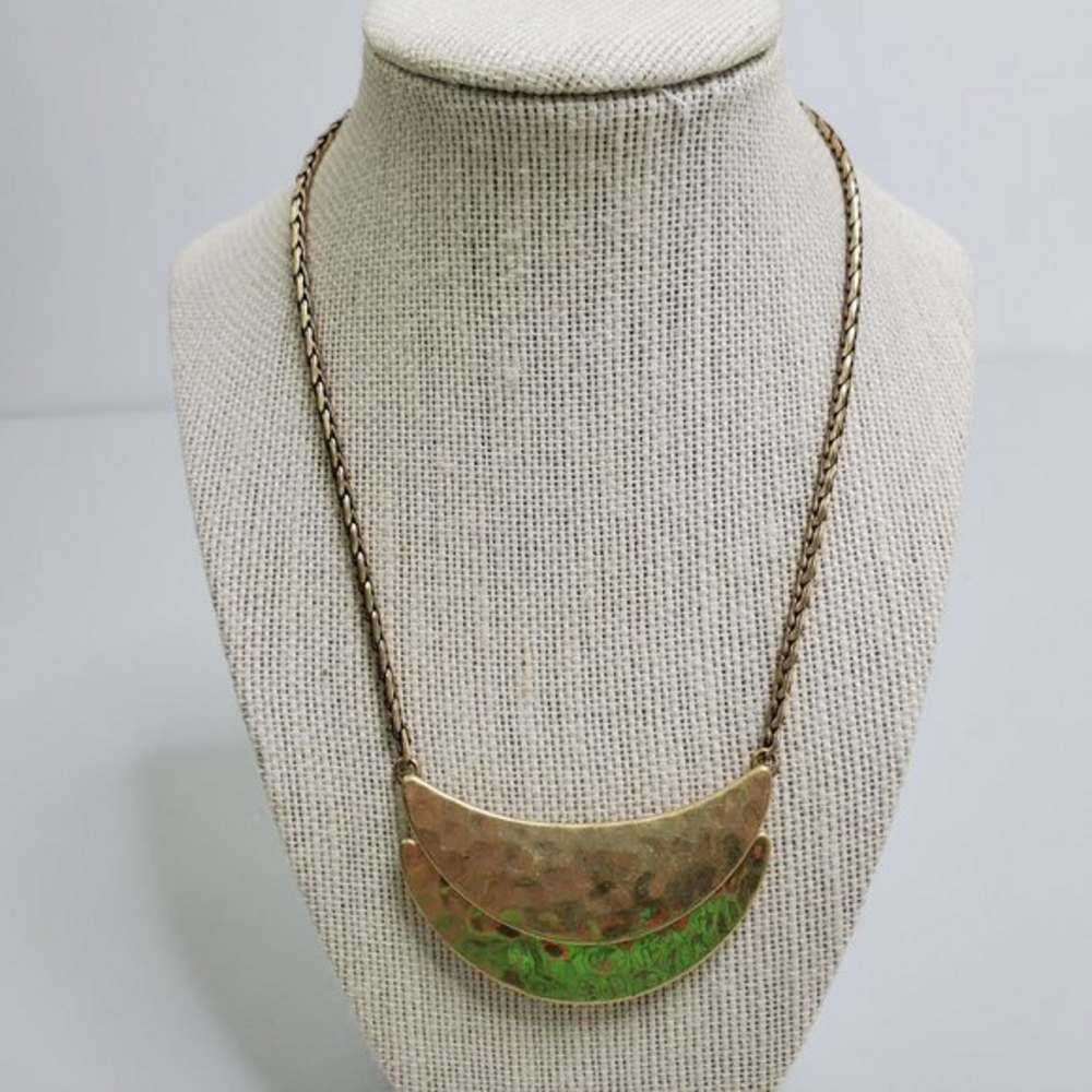 Lucky Brand Necklace Hammered Boho Statement Triba‎